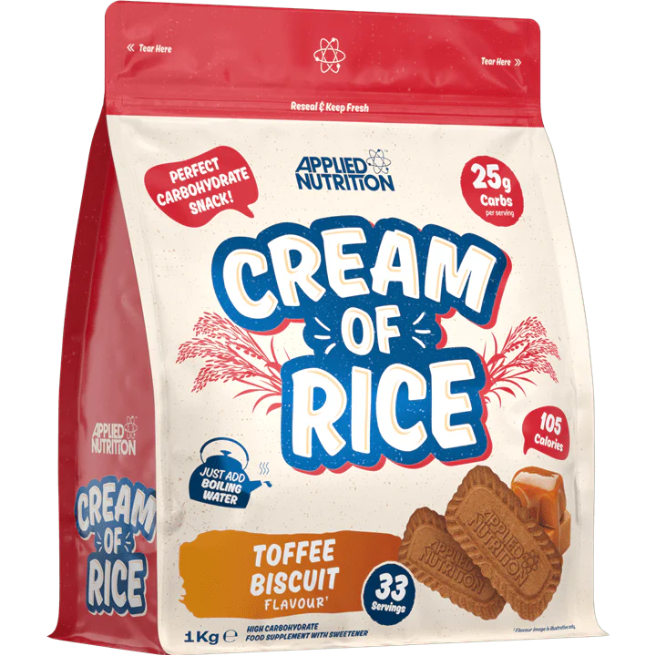 Applied Nutrition Cream Of Rice – Toffee Biscuit (1kg)