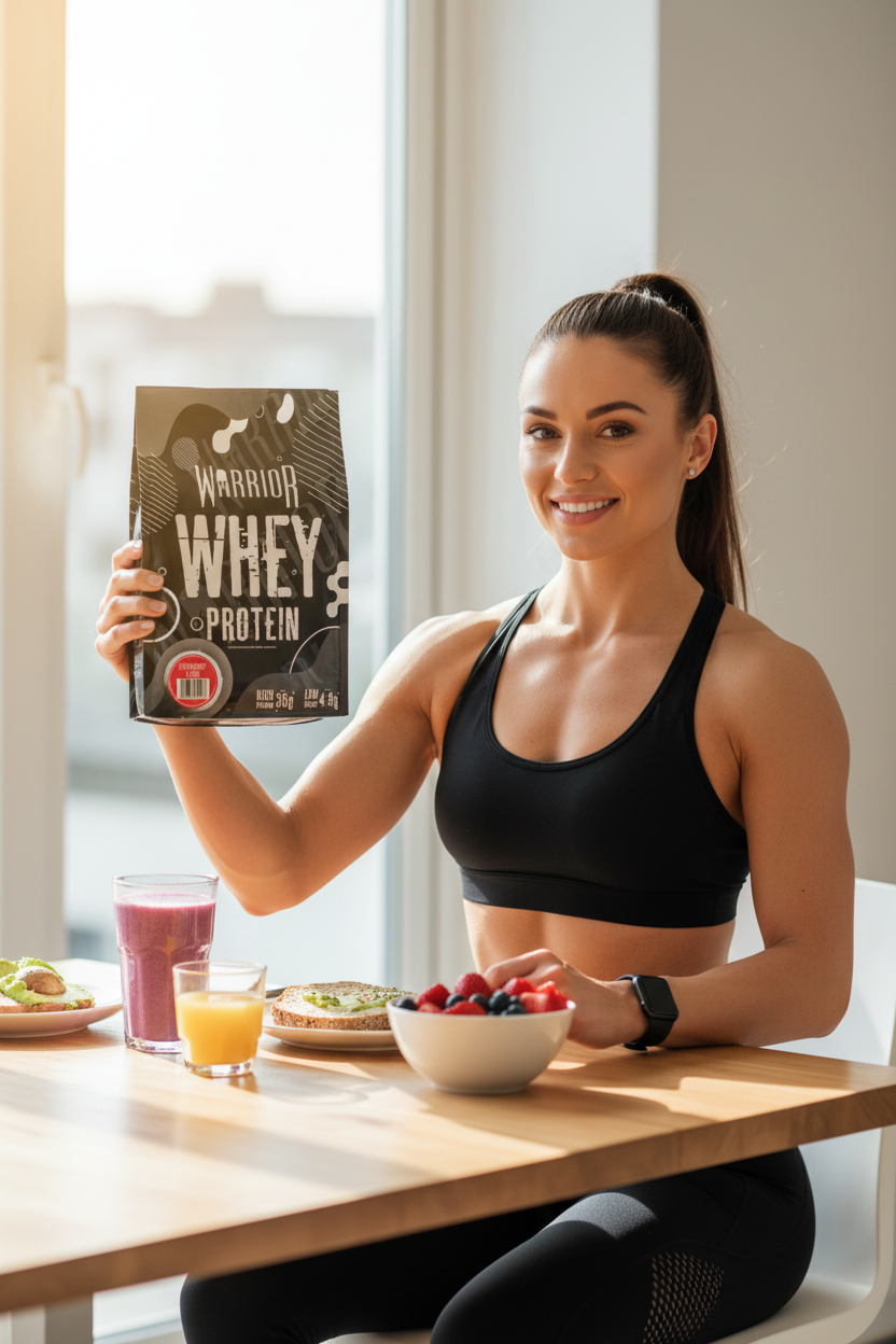 Warrior Whey Protein powder high protein low carb gym supplement