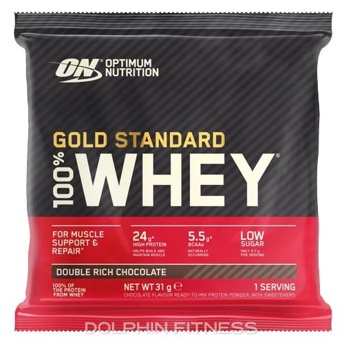 Optimum Nutrition Gold Standard 100% Whey Sachet 32g – Double Rich Chocolate