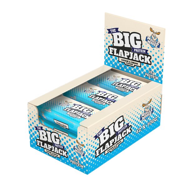 Muscle Moose Big Protein Flapjack 12x100g Cookies & Cream