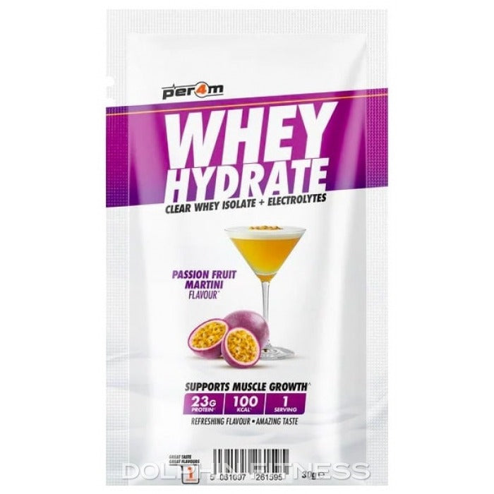 Per4m Whey Hydrate 30g Passionfruit Martini Clear Whey Protein Sachet