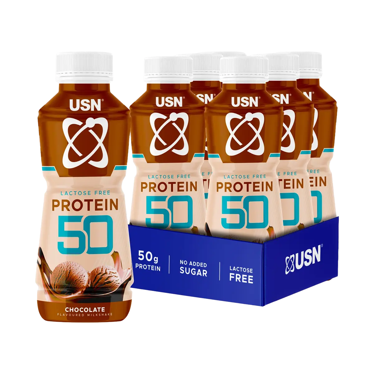 USN Trust Protein 50 6x500ml Chocolate Ready To Drink Shake