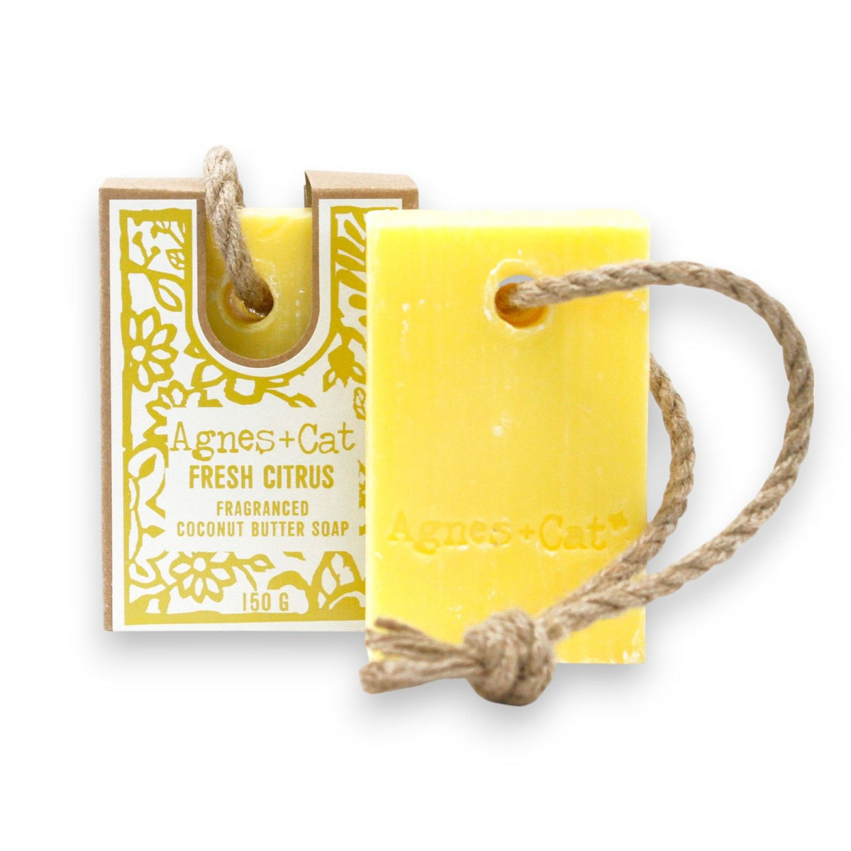 Agnes + Cat Soap on a Rope – Fresh Citrus