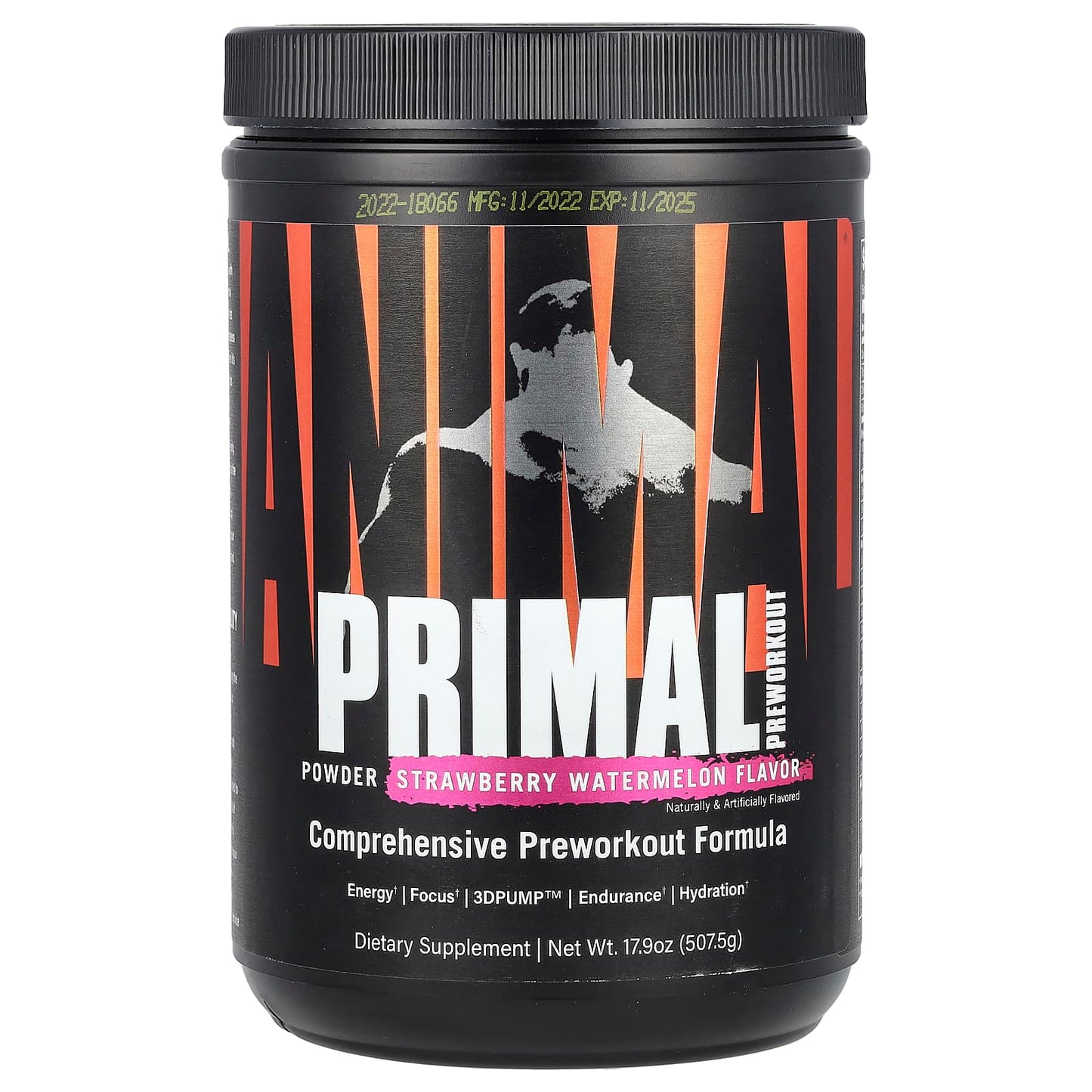 Animal Primal Pre-Workout 507.5g Strawberry Watermelon tub