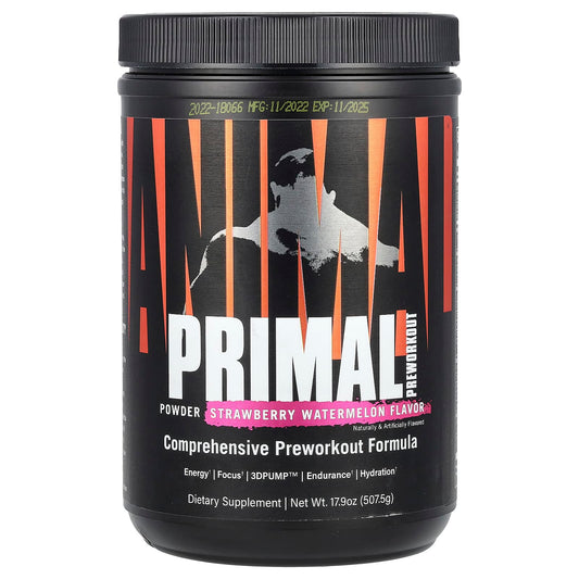 Animal Primal Pre-Workout 507.5g Strawberry Watermelon tub