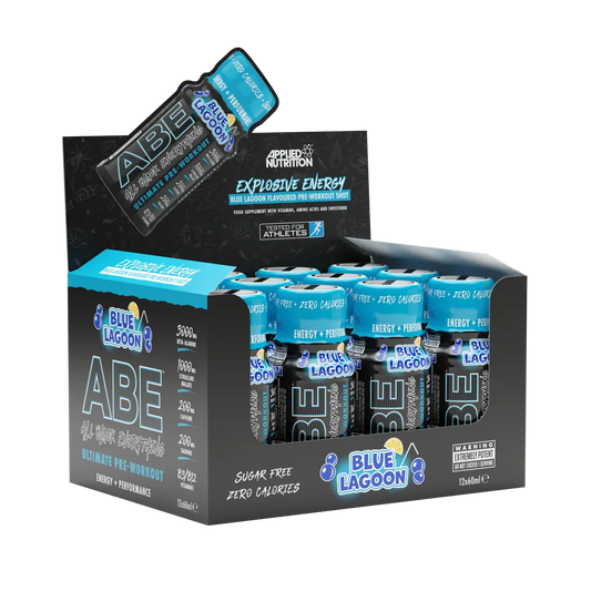 Applied Nutrition ABE Shot Blue Lagoon 12x60ml pre-workout energy shots