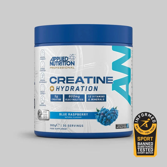 Applied Nutrition Creatine + Hydration 360g Blue Raspberry product image