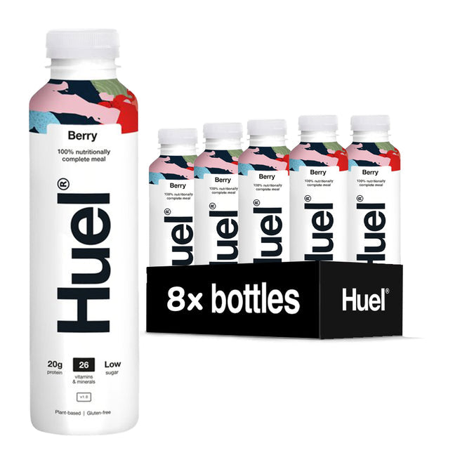 HUEL Ready-to-Drink (RTD) – Berry | 8x500ml Bottles