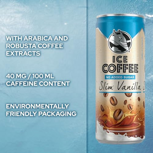 HELL Ice Coffee – Vanilla 24x250ml Slim Vanilla