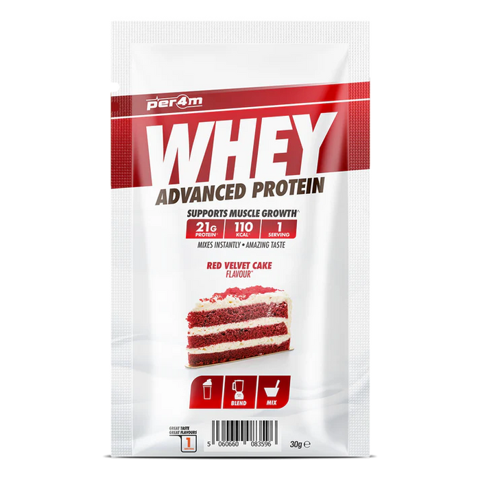 Per4m Advanced Whey Protein Sachet – Red Velvet (30g)