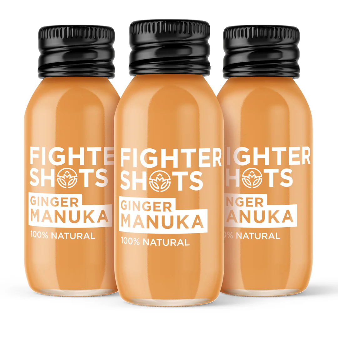 Fighter Shots – Ginger & Manuka Honey (12x60ml)