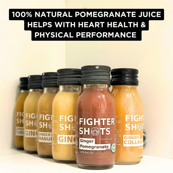 Fighter Shots – Ginger & Pomegranate (12 x 60ml)