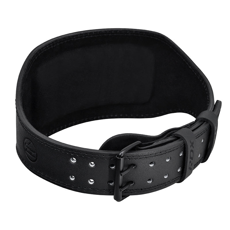 RDX Belt 6" Leather Full Black M Black