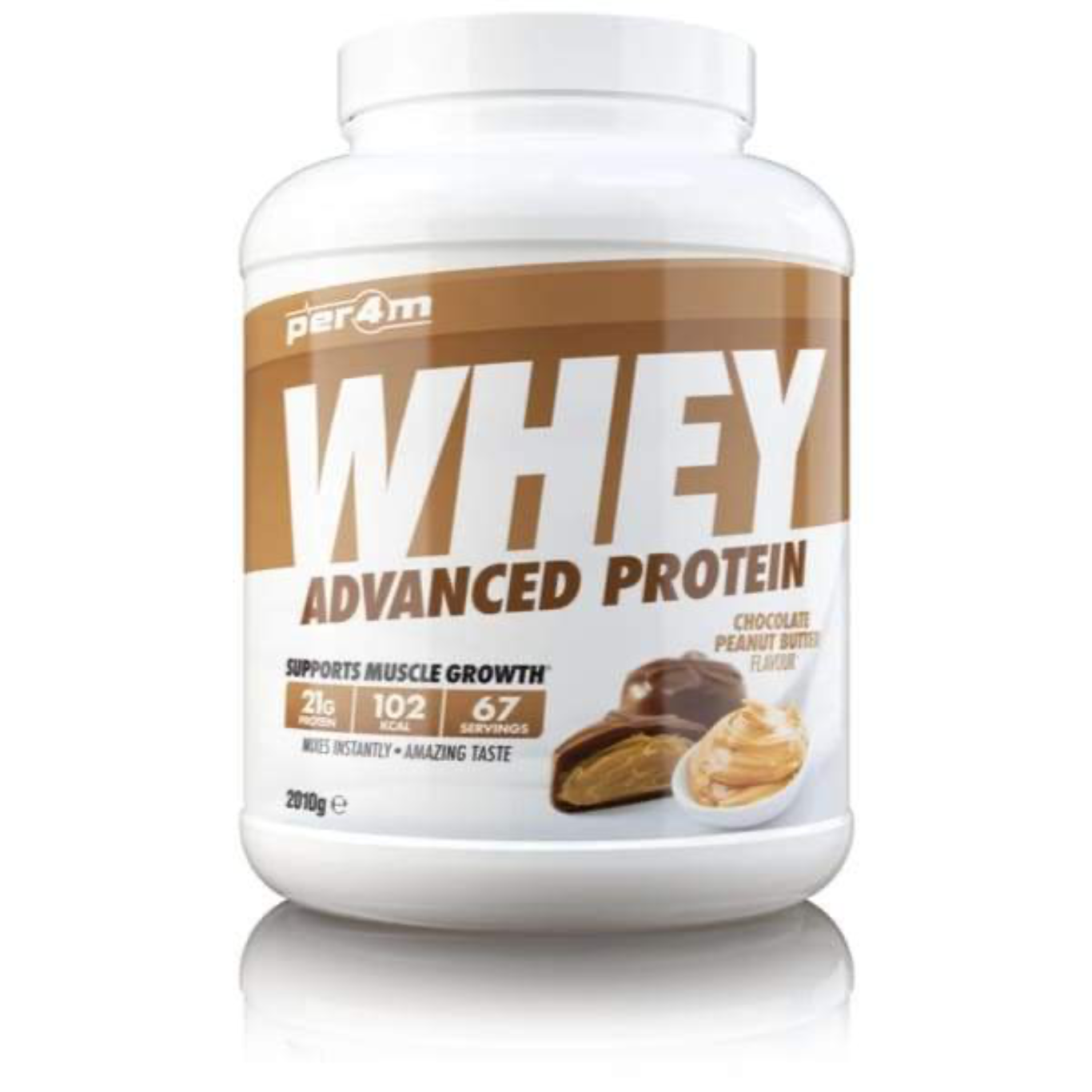 Per4m Advanced Whey Protein 2.01kg Chocolate Peanut Butter – 21g Protein