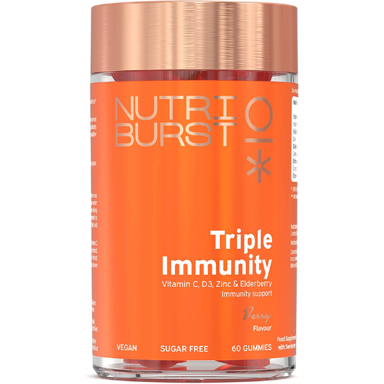 Nutriburst Triple Immunity 60 Gummies-Berry