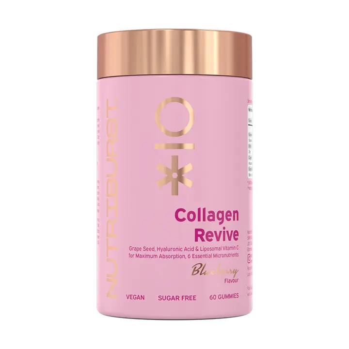 Nutriburst Collagen Revive 60 Gummies- Blueberry