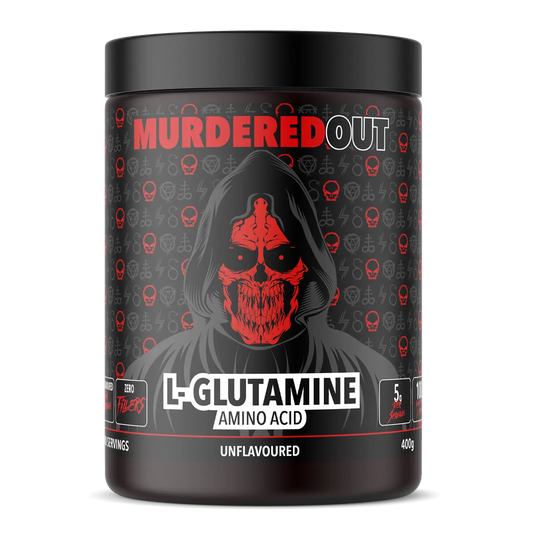 Murdered Out L-Glutamine 400g Pure Unflavoured Glutamine Powder