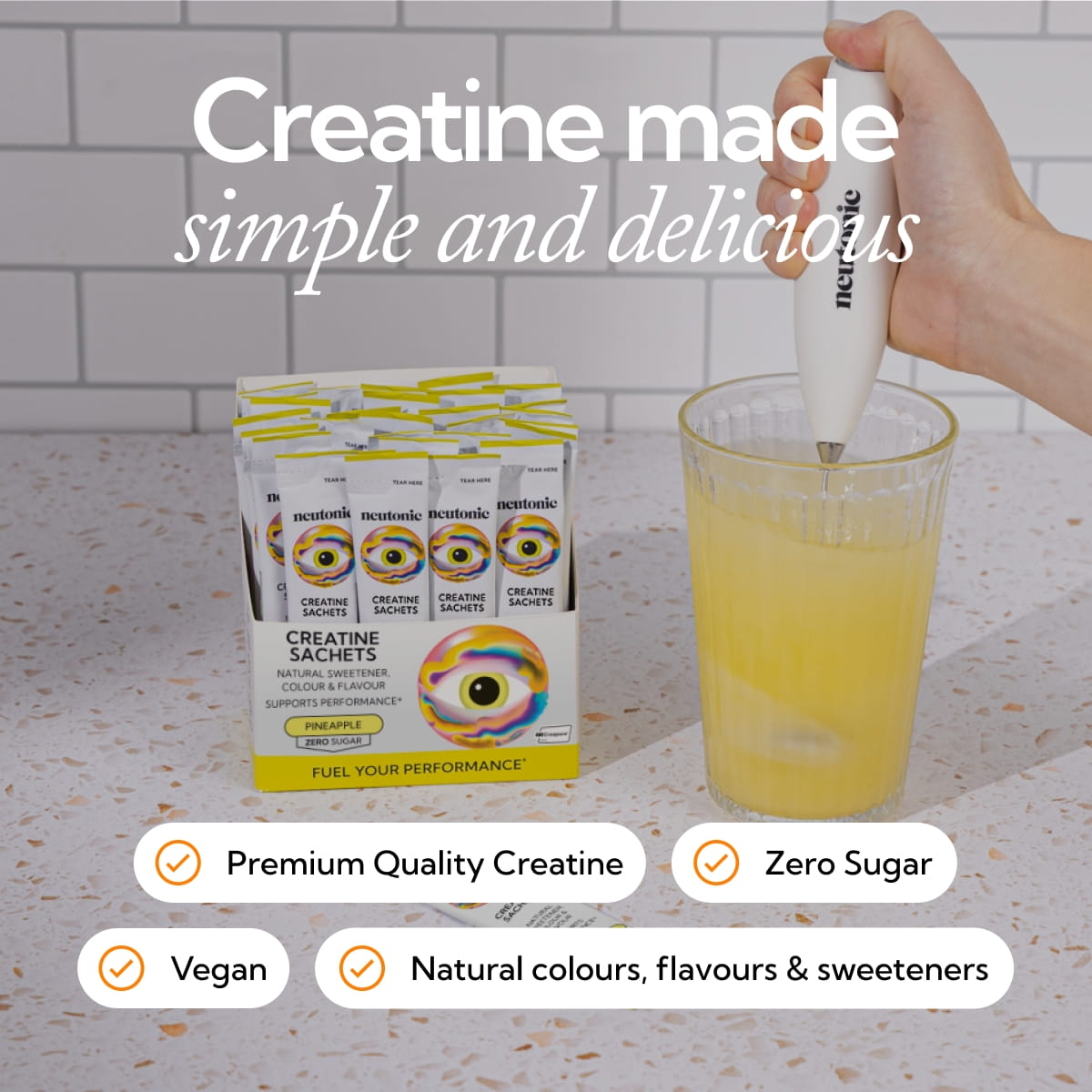 Neutonic Creatine 30 Sachets Pineapple Flavour