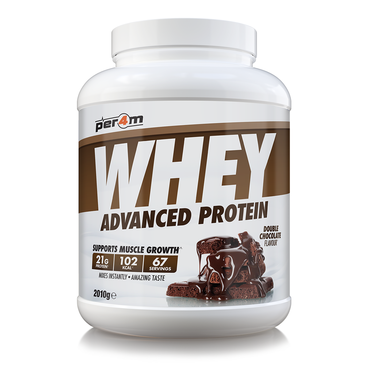Per4m Advanced Whey Protein 2.01kg Double Chocolate Protein Powder