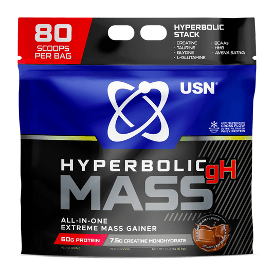 USN Hyperbolic Mass 6kg Chocolate mass gainer supplement