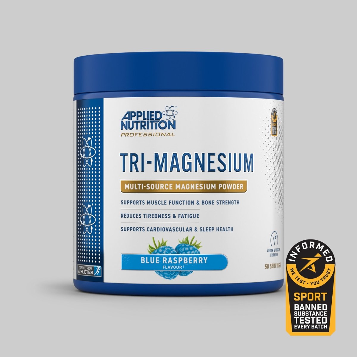 Applied Nutrition Tri-Magnesium Powder 200g Blue Raspberry product image
