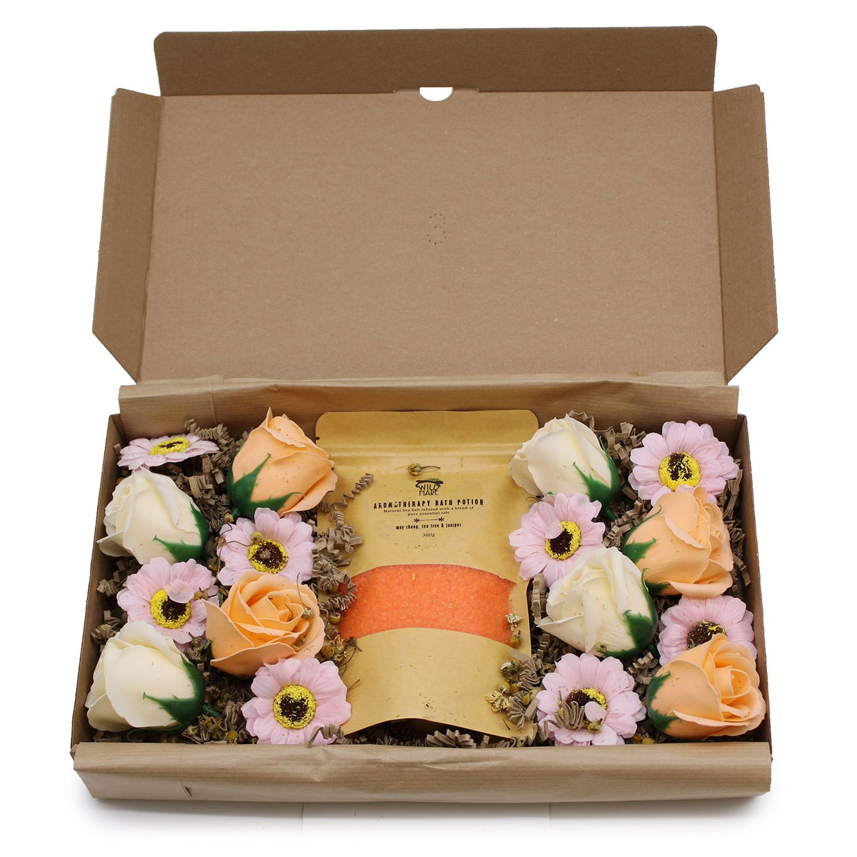 Wild Hare Bath Salt & Soap Flowers Set Total Detox – view 5