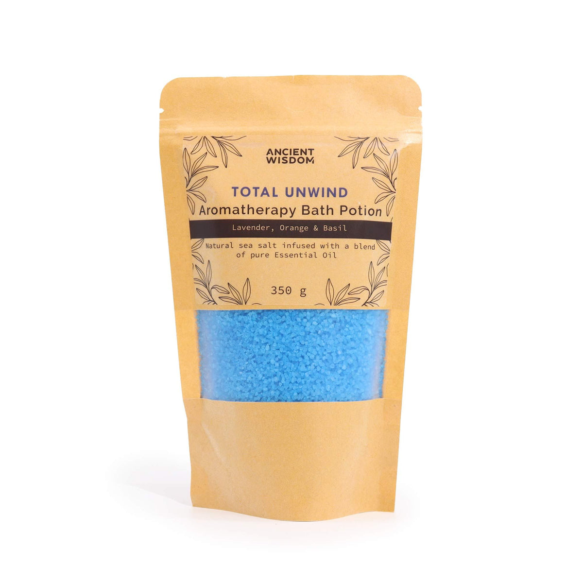 Aromatherapy Bath Potion in Kraft Bag 350g - Total Unwind – additional product view