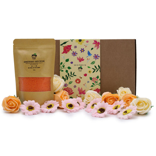 Wild Hare Bath Salt & Soap Flowers Set Total Detox
