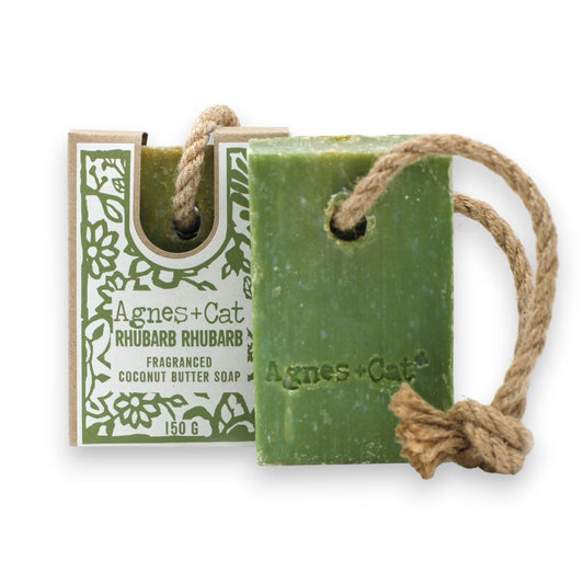 Agnes + Cat Soap on a Rope – Rhubarb Rhubarb