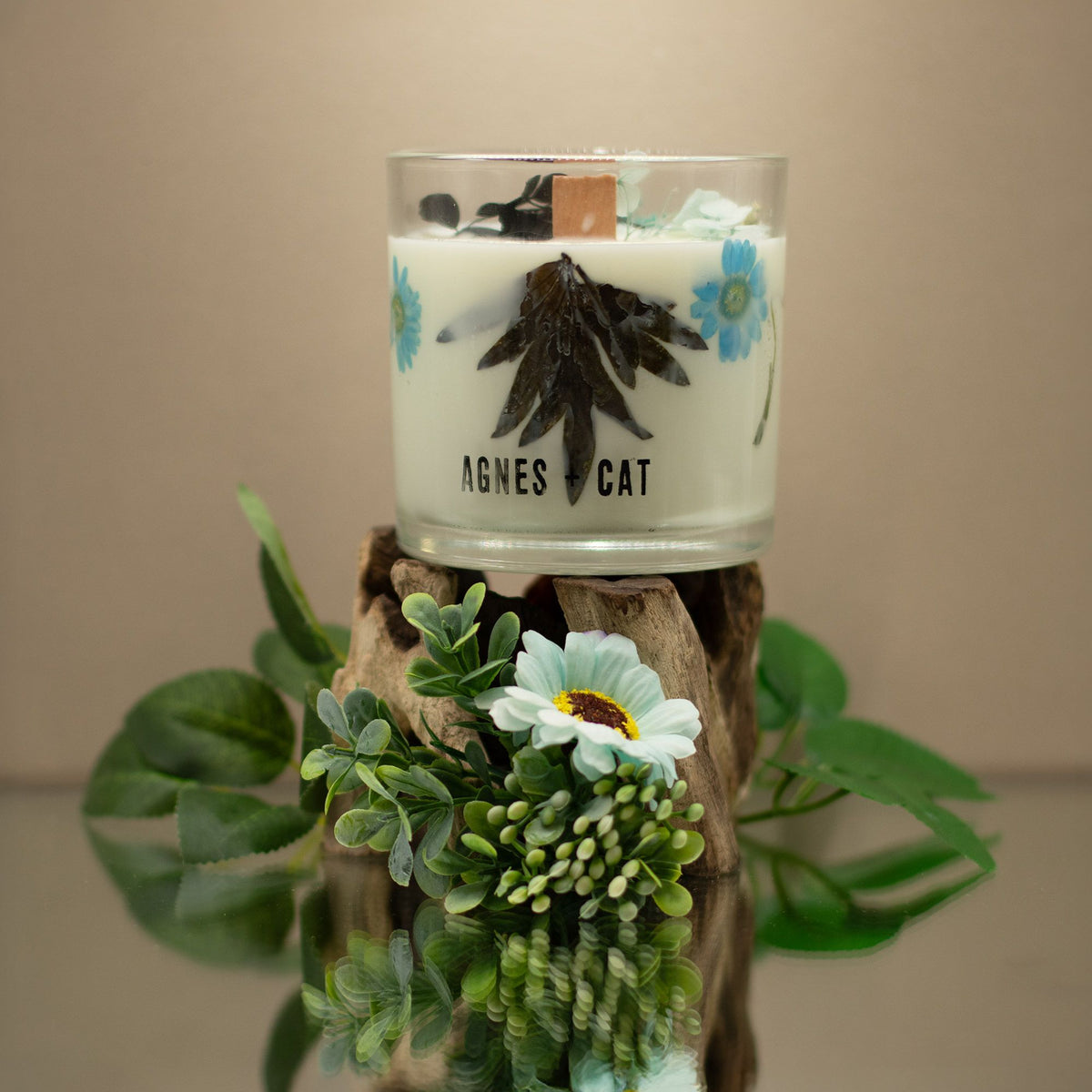 Agnes + Cat Botanical Soy Candle – Sea Salt & Moss