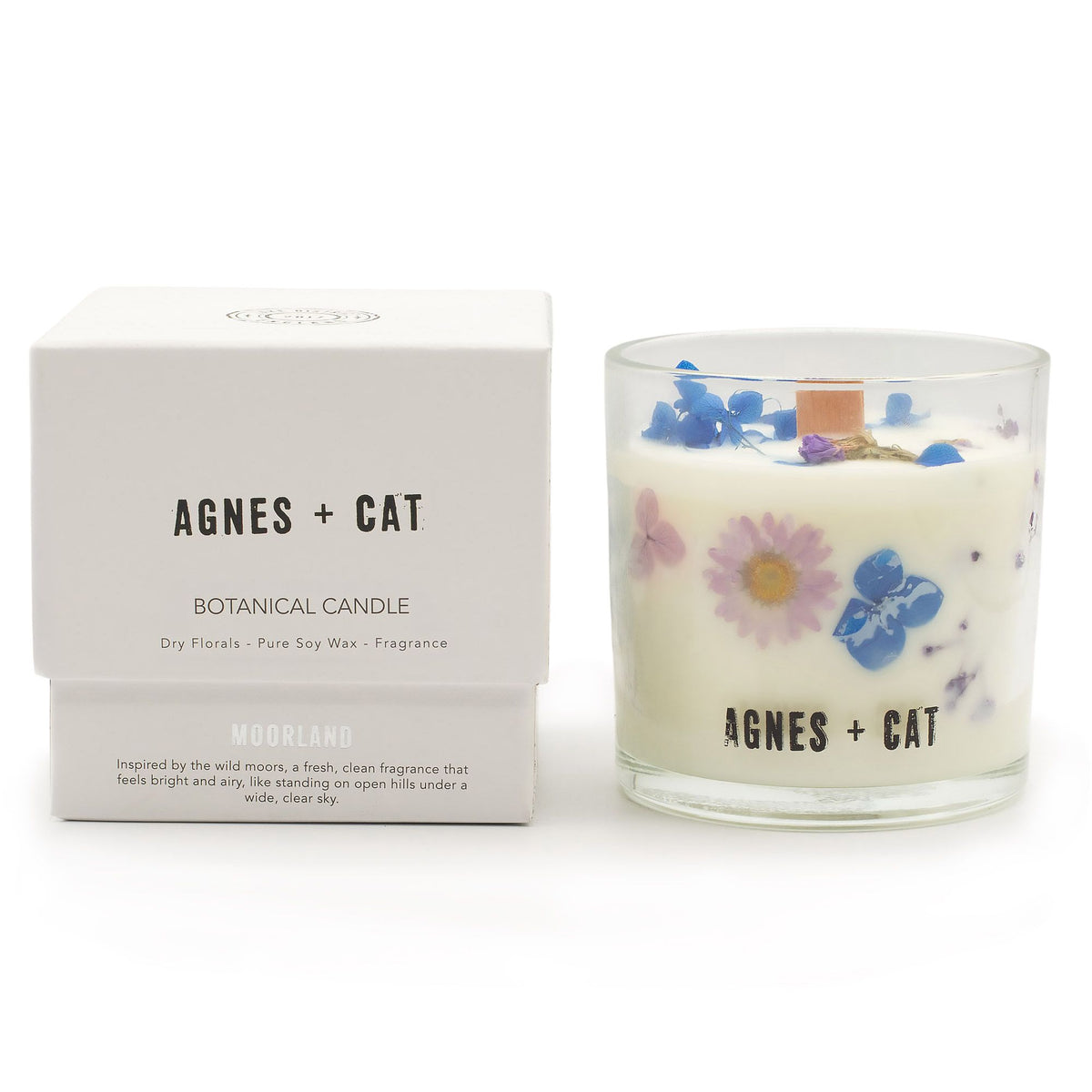 Agnes + Cat Botanical Soy Candle – Moorland