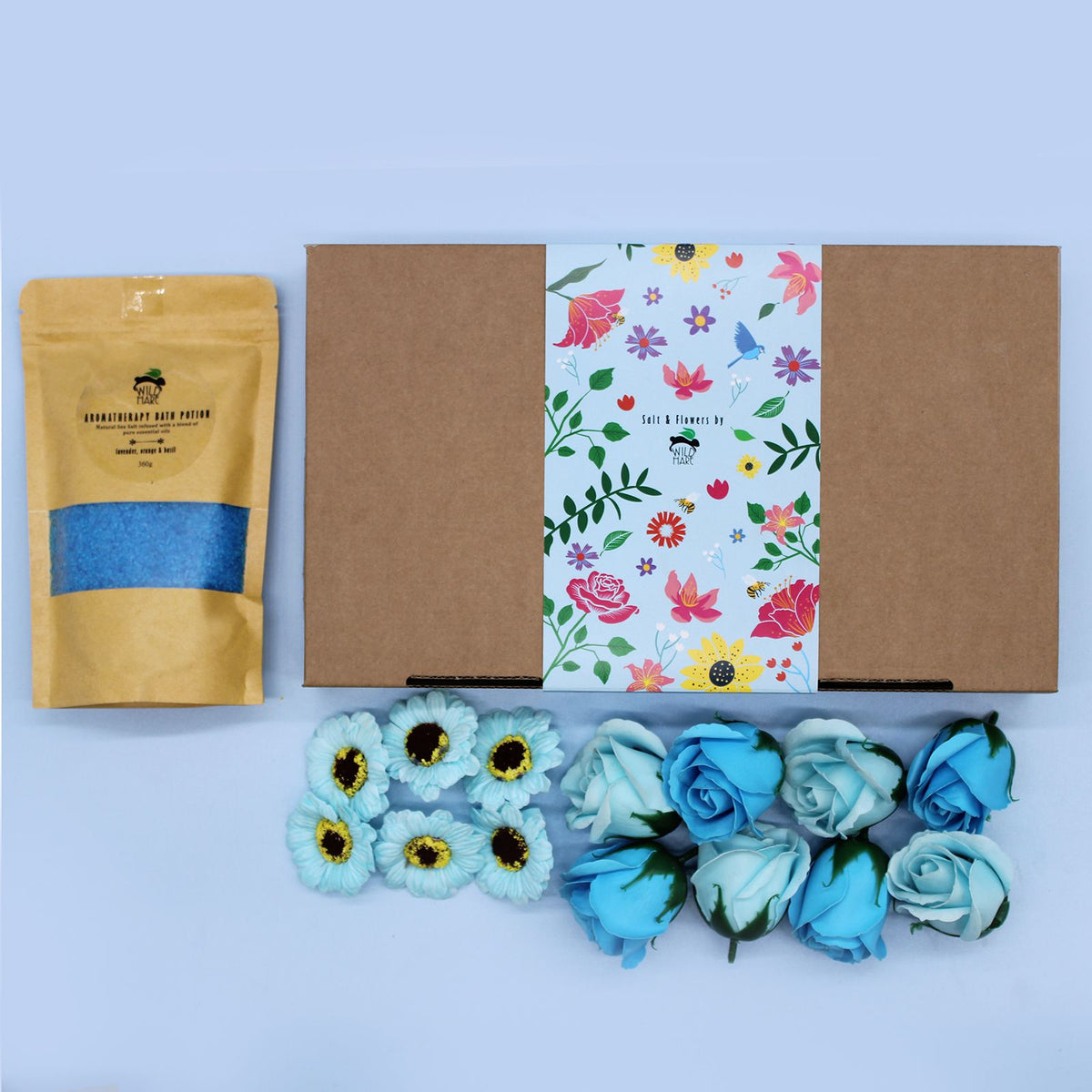 Wild Hare Bath Salt & Soap Flowers Set – Total Unwind