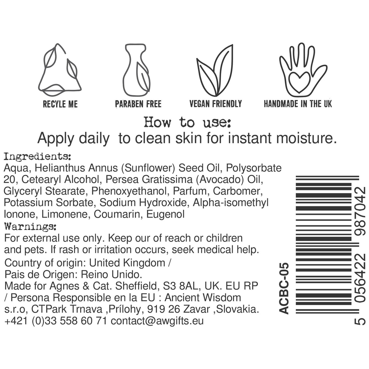Agnes + Cat Hand & Body Cream White Fig – view 3