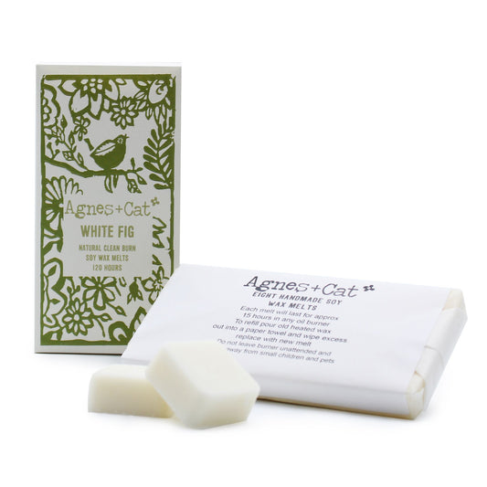 Agnes + Cat White Fig box of 8 soy wax melts – scented home fragrance