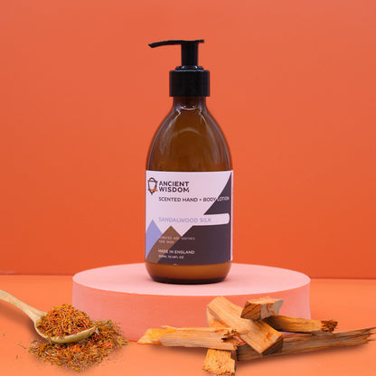 Hand & Body Lotion – Sandalwood Silk (300ml) – additional product view