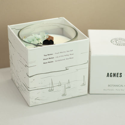 Agnes + Cat Botanical Soy Candle – Sea Salt & Moss