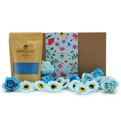 Wild Hare Bath Salt & Soap Flowers Set Total Unwind