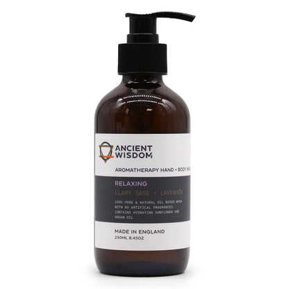 Aromatherapy Hand & Body Wash – Clary Sage & Lavender (250ml)