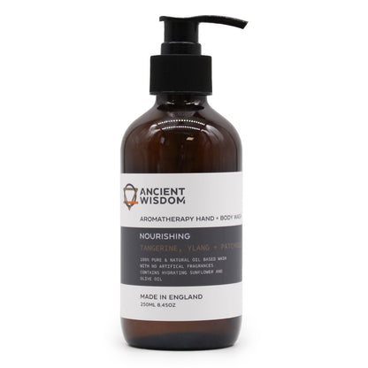 Aromatherapy Hand & Body Wash – Tangerine, Ylang & Patchouli (250ml)