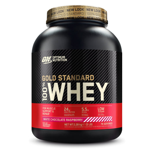 Optimum Nutrition Gold Standard 100% Whey 2.27kg White Chocolate Raspberry
