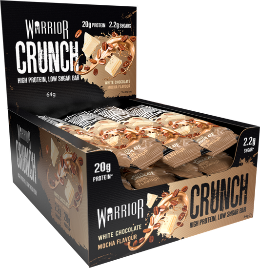 Warrior Crunch Bars 12x64g White Choc Mocha product image